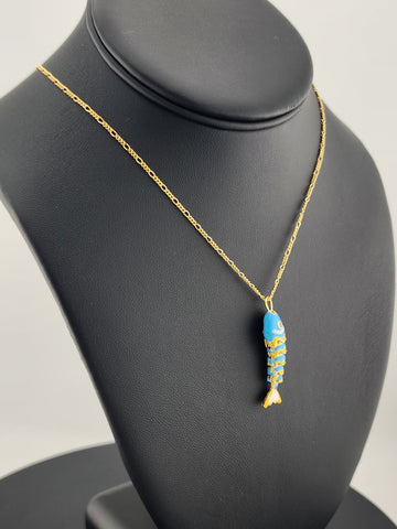 Catch of the Day: Blue Fish Necklace – Brand New