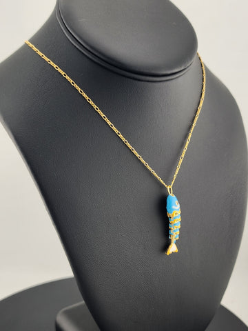 Catch of the Day: Blue Fish Necklace – Brand New