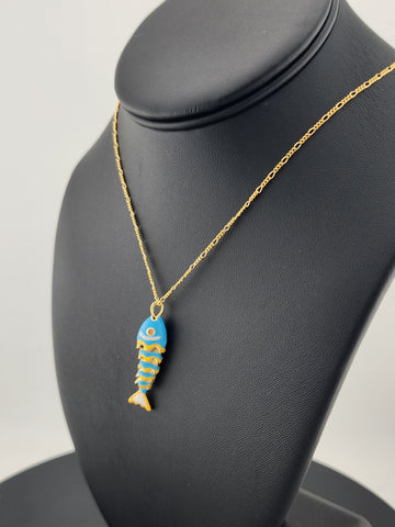 Catch of the Day: Blue Fish Necklace – Brand New