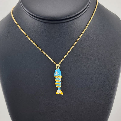 Catch of the Day: Blue Fish Necklace – Brand New