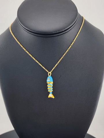 Catch of the Day: Blue Fish Necklace – Brand New