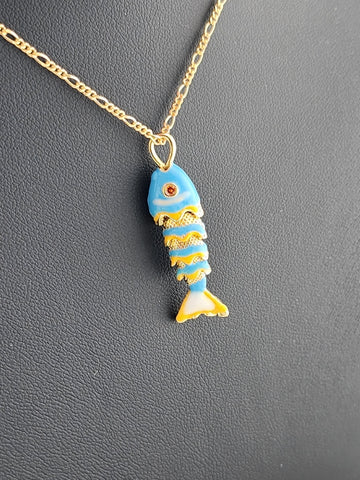 Catch of the Day: Blue Fish Necklace – Brand New