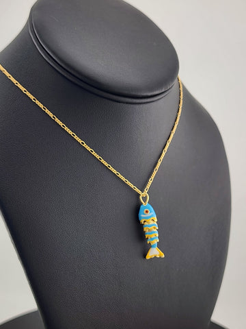Catch of the Day: Blue Fish Necklace – Brand New