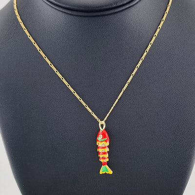 Catch of the Day: Orange Fish Necklace – Brand New