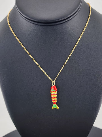 Catch of the Day: Orange Fish Necklace – Brand New