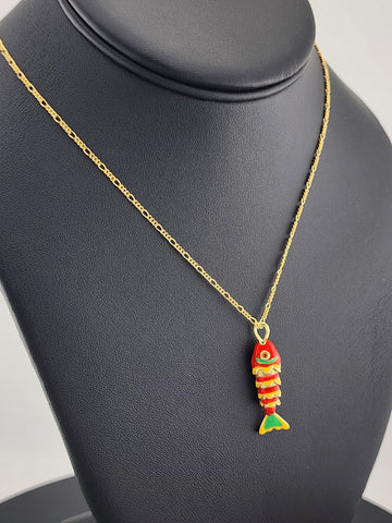 Catch of the Day: Orange Fish Necklace – Brand New