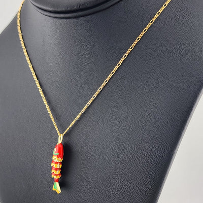 Catch of the Day: Orange Fish Necklace – Brand New