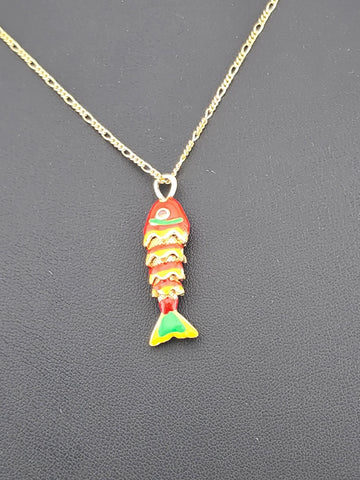 Catch of the Day: Orange Fish Necklace – Brand New