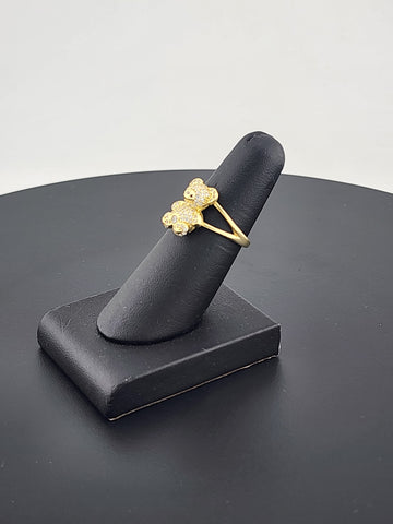 Elegant Sterling Silver 925 Teddy Bear Ring – Timeless Whimsical Design