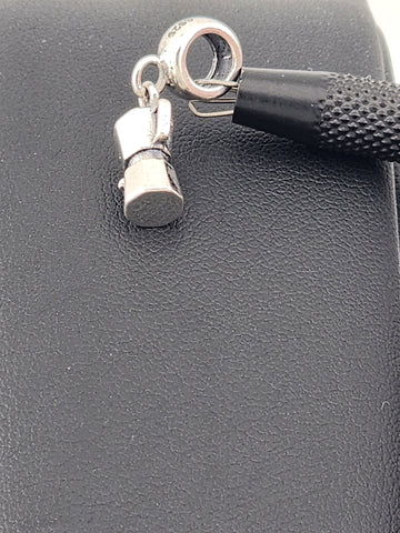 Sterling Silver 925 Coffee Pot Charm | Espresso Maker Pendant | Silver Barista Jewelry Gift