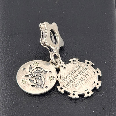 Sterling Silver 925 Hufflepuff Dangle Charm – New