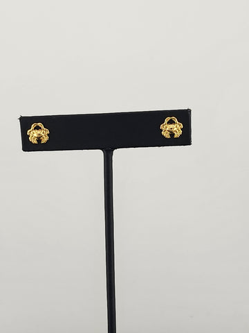 Brazilian Gold-Filled Crab Charm Earrings – 18K Shine