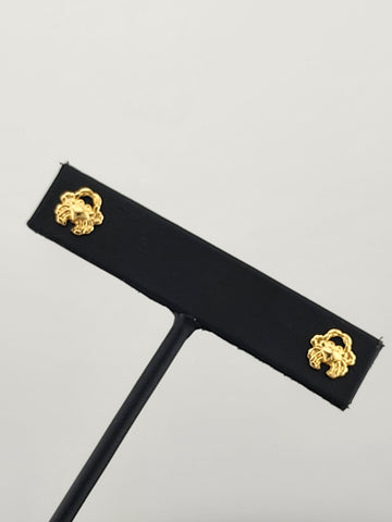 Brazilian Gold-Filled Crab Charm Earrings – 18K Shine