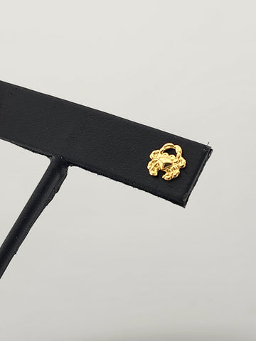 Brazilian Gold-Filled Crab Charm Earrings – 18K Shine