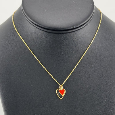 Romantic 925 Sterling Silver Double Heart Necklace – Brand New