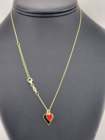 Romantic 925 Sterling Silver Double Heart Necklace – Brand New