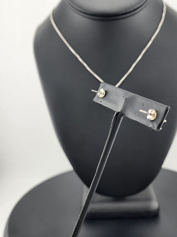 Dainty Sterling Silver Star 2PC Set – Necklace + Earrings