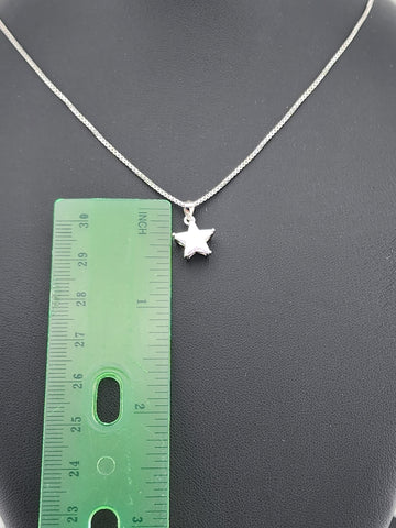 Dainty Sterling Silver Star 2PC Set – Necklace + Earrings