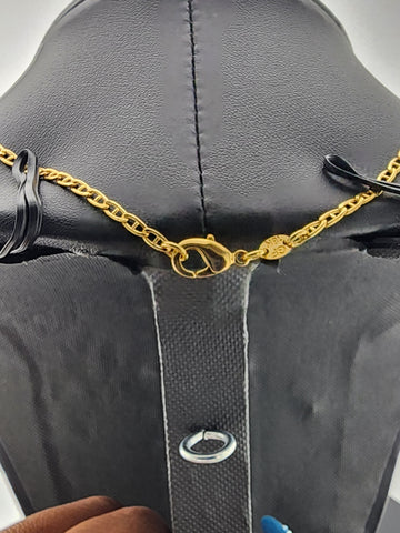 Elegant Brazilian 18k Gold Filled Multi Flower Pendant Necklace