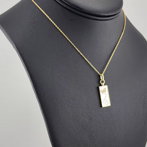 Delicate 925 Sterling Silver Butterfly Rectangle Necklace — Minimalist Style