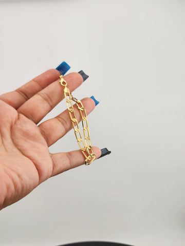 Brand New Brazilian 18k Gold Filled Bracelet — Timeless Elegance