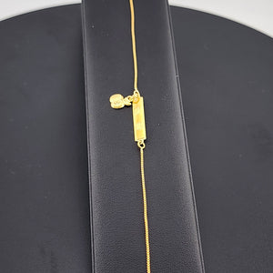 Brazilian 18k Gold Filled Bracelet with Apple Charm