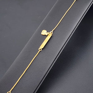 Brazilian 18k Gold Filled Bracelet with Apple Charm