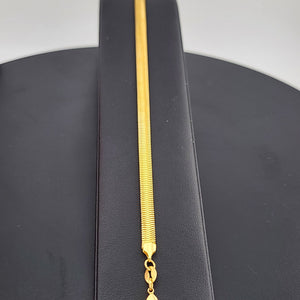 Elegant Brazilian 18k Gold Filled Anklet