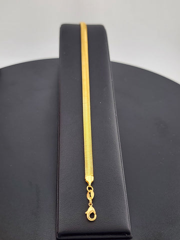 Elegant Brazilian 18k Gold Filled Anklet