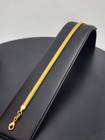 Elegant Brazilian 18k Gold Filled Anklet