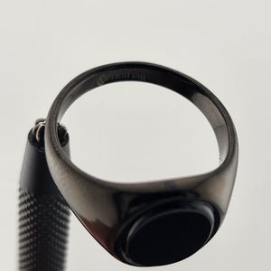 Minimalist Black Stainless Steel Ring (New)