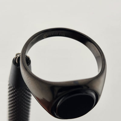 Minimalist Black Stainless Steel Ring (New)