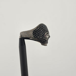 Gothic Skull Head Ring – 925 Sterling Silver (New)