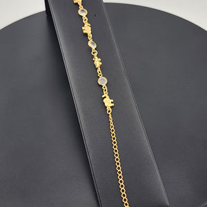 Lucky Elephant Gold-Filled Anklet – Brand New