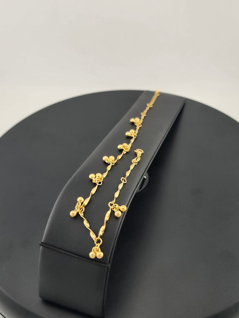 Brand New Gold Filled Beaded Anklet – Elegant Minimalist