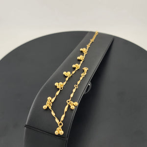 Brand New Gold Filled Beaded Anklet – Elegant Minimalist