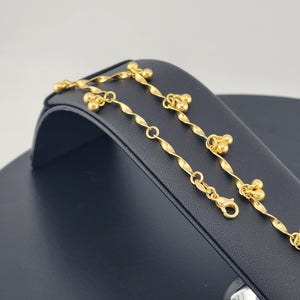 Brand New Gold Filled Beaded Anklet – Elegant Minimalist