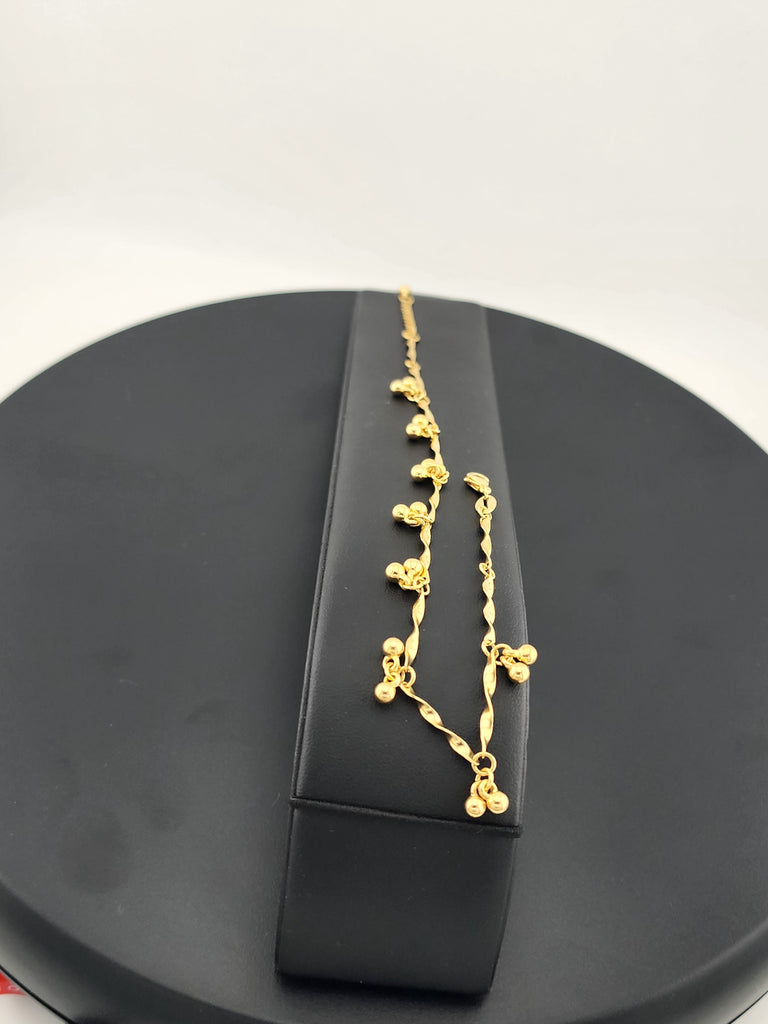 Brand New Gold Filled Beaded Anklet – Elegant Minimalist