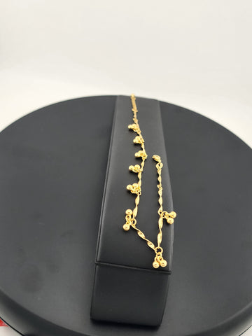 Brand New Gold Filled Beaded Anklet – Elegant Minimalist