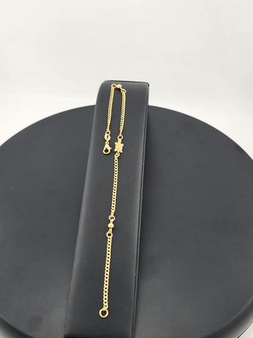 Elegant Gold Filled Turtle Anklet – Dainty Sea Life Foot Jewelry