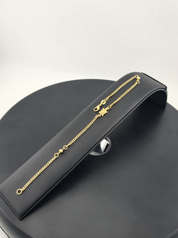 Elegant Gold Filled Turtle Anklet – Dainty Sea Life Foot Jewelry