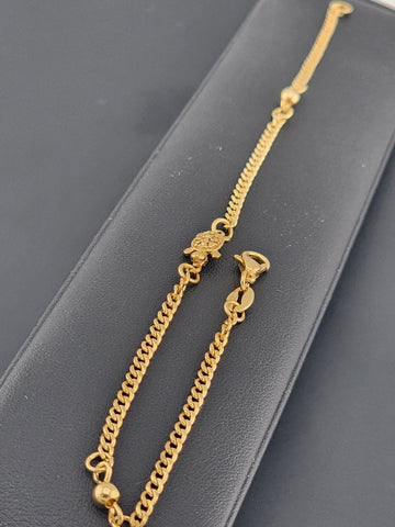 Elegant Gold Filled Turtle Anklet – Dainty Sea Life Foot Jewelry