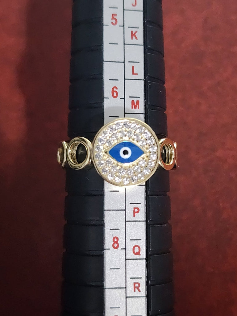 Brand New Sterling Silver 925 Blue Evil Eye Ring