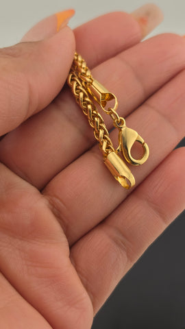 Brand New 18K Gold Filled Braided Chain Anklet