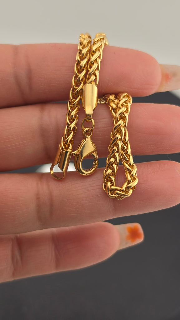 Brand New 18K Gold Filled Braided Chain Anklet