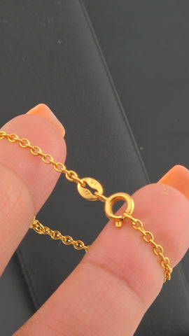 Brand New Brazilian 18K Gold Filled Double Heart Evil Eye Bracelet