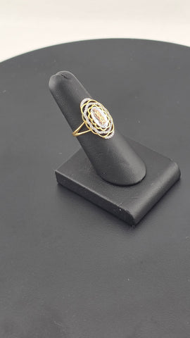 Sterling Silver 925 Virgen de Guadalupe Cz Ring