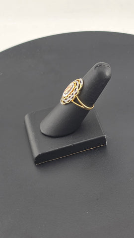 Sterling Silver 925 Virgen de Guadalupe Cz Ring