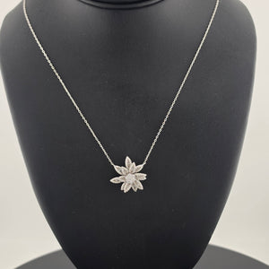Sterling Silver 925 Lotus Flower Necklace