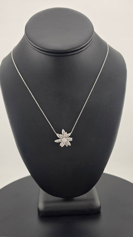 Sterling Silver 925 Lotus Flower Necklace